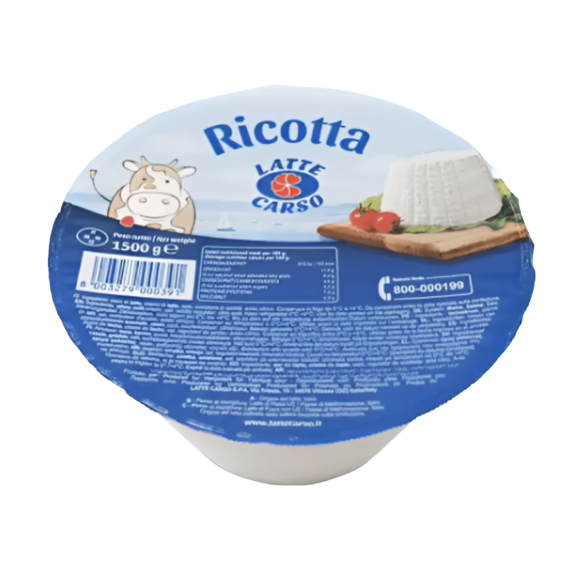 [LTC03] RICOTTA 1,5KG LATTE CARSO