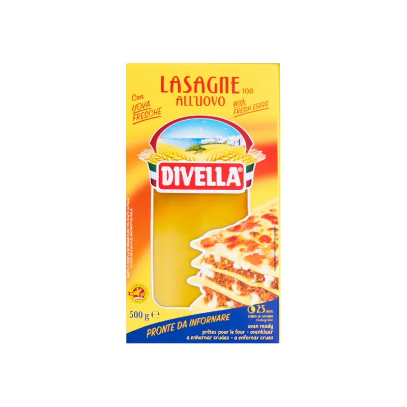[DVL108] LASAGNE OEUFS N108 500G DIVELL