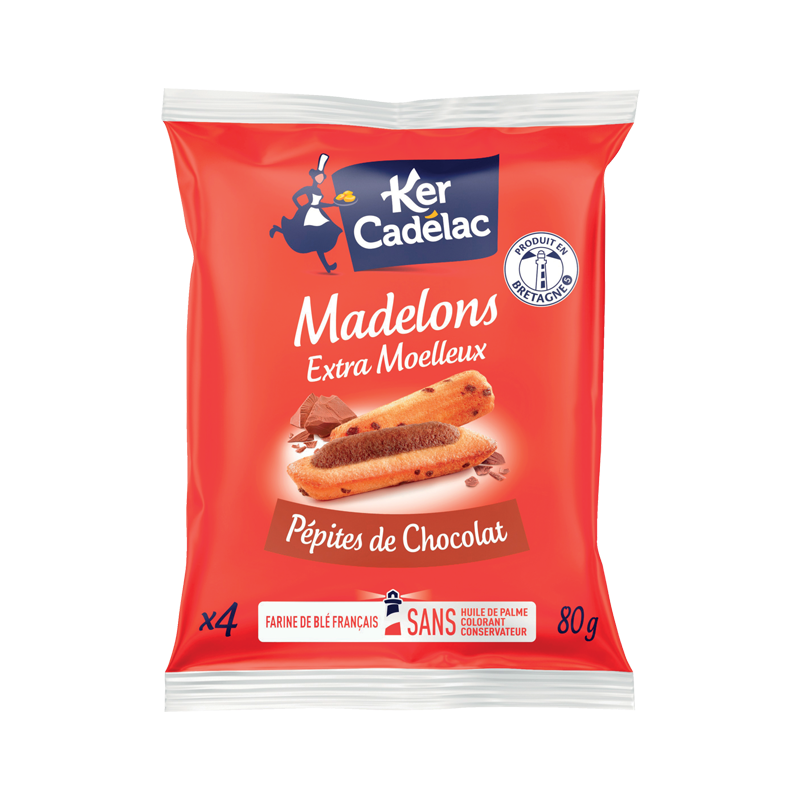 MADELONS X4 PEPITES CHOCO 80GR